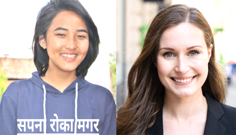 विश्वका १०० प्रतिभाशाली महिलाको सुचिमा फिनल्यान्डकी प्रधानमन्त्री संगै नेपालकी सपना रोका
