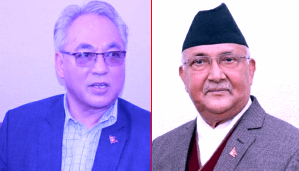 बादललाई भोट हाल्न जनप्रतिनिधिहरूलाई एमाले अध्यक्ष ओलीको धम्की ( पत्र सहित )