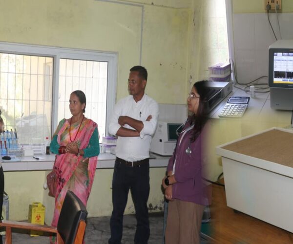 प्राथमिक स्वास्थ्य केन्द्र लेखपोखरामा ‘ल्याब सेवा’ : स्थानीय खुसी