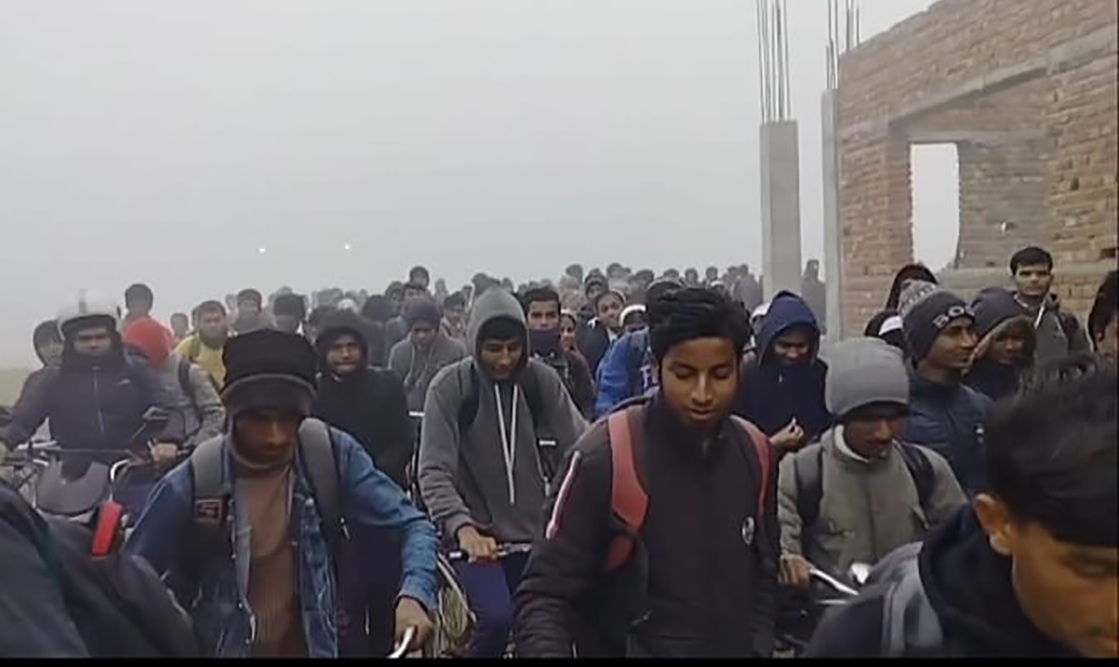 भूकम्पको धक्का महसुस भएपछि बारामा ११ जना विद्यार्थीहरू बेहोस